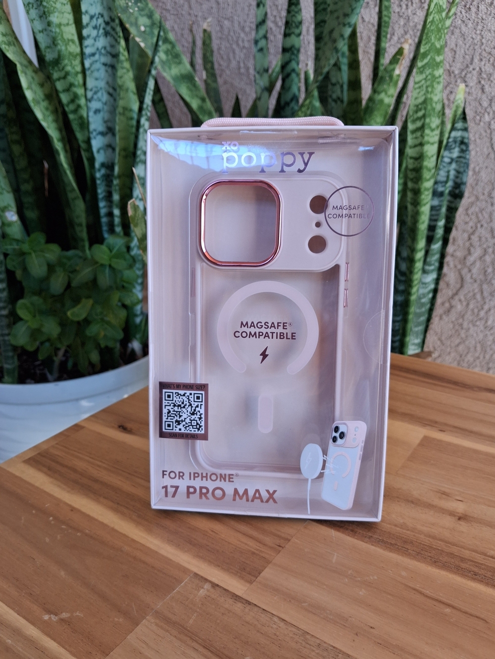 Xo Poppy MagSafe Compatible iPhone 17 Pro Max Case - Blush Pink